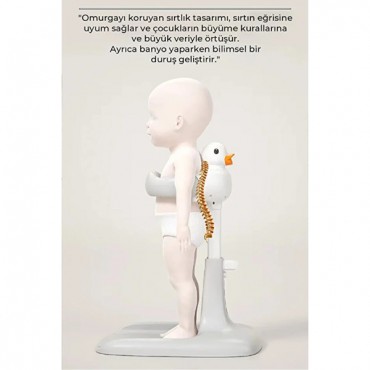 Ergonomik Ördekli Bebek Banyo Yıkama Yardımcısı