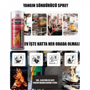  Yangın Savar Tüpü Sprey 