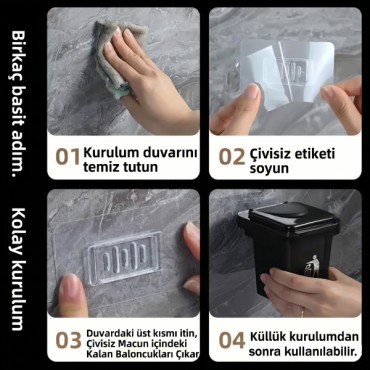 Çöp Kutusu Tasarımlı Duvar Küllüğü 