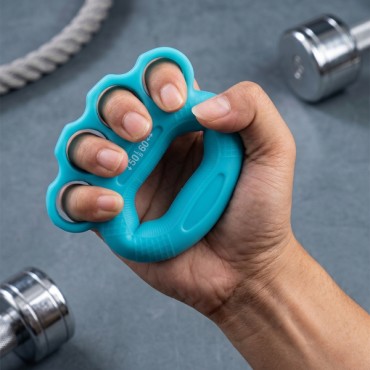 Silikon El ve Bilek Güçlendirici Egzersiz Halkası Muşta 50 - 60 LB