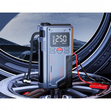 4'ü 1 Arada Şarjlı Akü Takviye Cihazı ve Hava Kompresörü