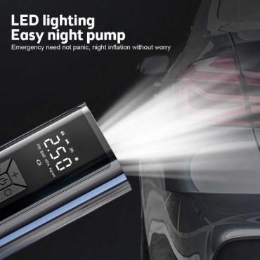 Dijital Ekranlı Şarjlı Taşınabilir Araç Hava Kompresörü