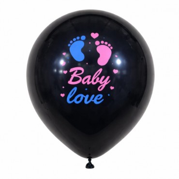  Mavi Konfetili Cinsiyet Balonu