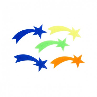 6 Adet Renkli Kuyruklu Yıldız Bisiklet Teker Süsü