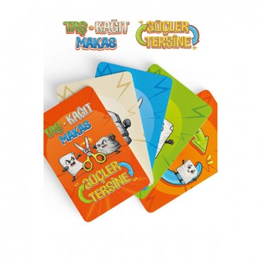 Taş Kağıt Makas Eğlenceli Kart Oyunu 