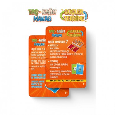 Taş Kağıt Makas Eğlenceli Kart Oyunu 