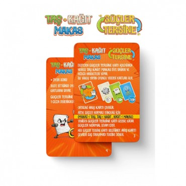 Taş Kağıt Makas Eğlenceli Kart Oyunu 