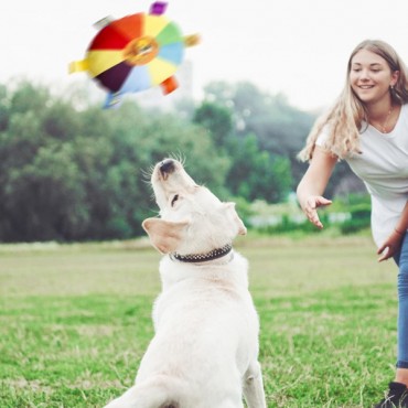Çıngıraklı Peluş Frizbi Evcil Hayvan Oyuncağı 
