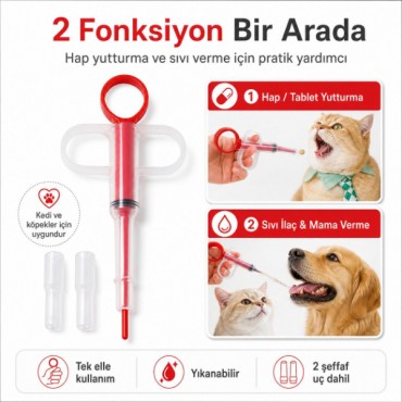 Evcil Hayvan Hap Yutturma Aparatı 