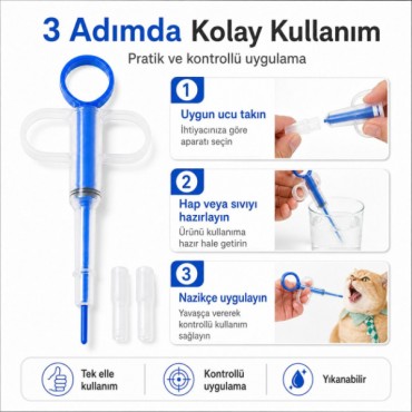Evcil Hayvan Hap Yutturma Aparatı 