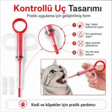 Evcil Hayvan Hap Yutturma Aparatı 