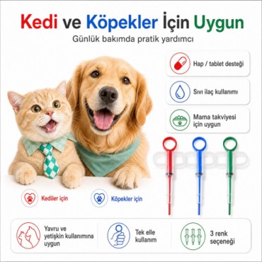 Evcil Hayvan Hap Yutturma Aparatı 