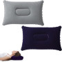 Şişme Kamp ve Yolculuk Yastığı - Ergonomik - Kadife Yüzey