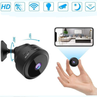 Şarjlı HD Mini Kamera - Kablosuz A9 IP Kamera - Taşınabilir Güvenlik