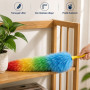 Toz Alma Fırçası - Renkli - Peluş Püsküllü - Pratik