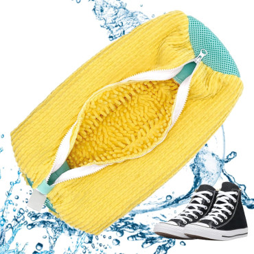 Ayakkabı Yıkama Torbası - Mikrofiber Astarlı - Fermuarlı - Geniş Kullanım Alanı 