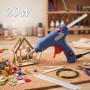 20W Sıcak Silikon Tabancası - Küçük Boy - 7.5 mm Mum Silikon Uyumlu