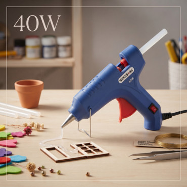 40W Sıcak Silikon Tabancası - 11 mm Mum Silikon Uyumlu