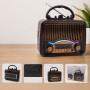 Solar Nostalji Müzik Kutusu - Şarjlı - FM Radyo - Bluetooth Özellikli - Retro Tasarımlı