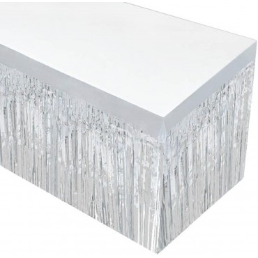 Gümüş Metalize Masa Eteği 275x75 cm – Kendinden Yapışkanlı