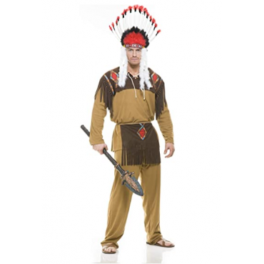 Beyaz Tüylü Siyah Kırmızı Büyük Hintli Kızılderili Başlığı