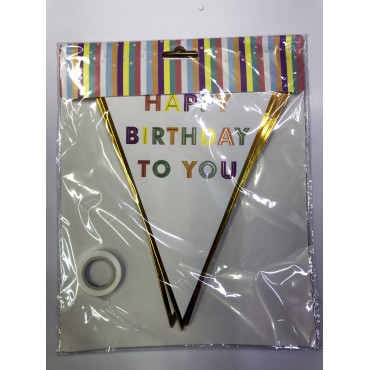 Happy Birthday To You Flama Bayrak Süs