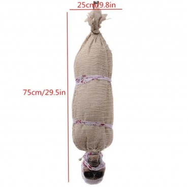 Halloween Sensörlü Işıklı Hareketli Mumya 25x75 cm