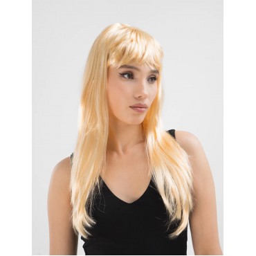 Platin Altın Dore Renk Uzun Düz Parti Peruğu