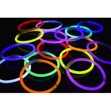 Karanlıkta Yanan Parlayan Fosforlu Glow Çubuk Bileklik 50 Adet