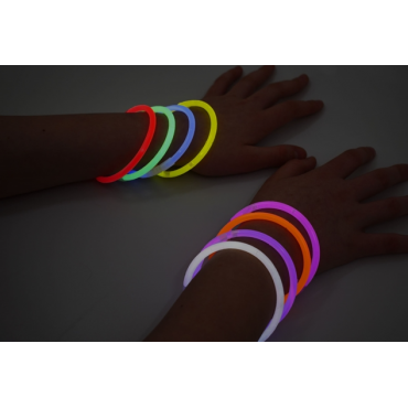 Karanlıkta Yanan Parlayan Fosforlu Glow Çubuk Bileklik 50 Adet