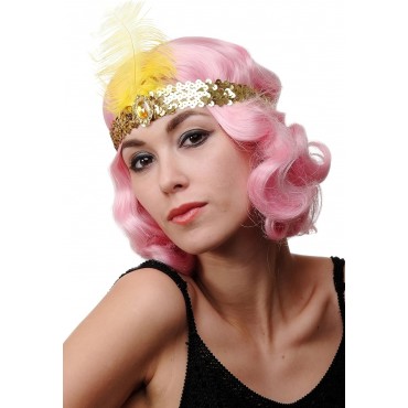 70'ler 80'ler ve 90'lar Temalı Altın Renk Çarliston Saç Bandı