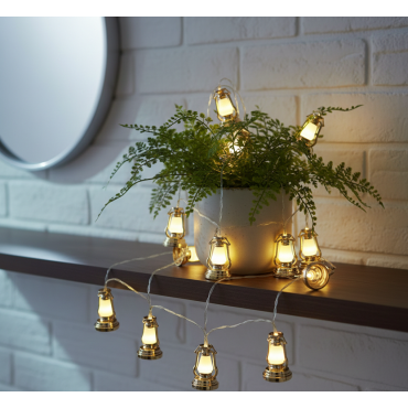 Ramazan Kandili Desenli 2 Metre 10 LED Dekoratif Işık