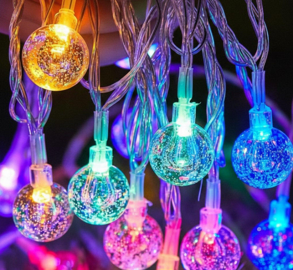 Kristal Top Gün Işığı Dekoratif Işık 5 Metre 28 LED 