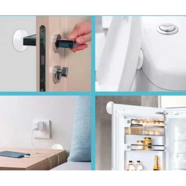 Şeffaf Silikon Mobilya ve Kapı Durdurucu Darbe Pedi 6'lı Set - 4