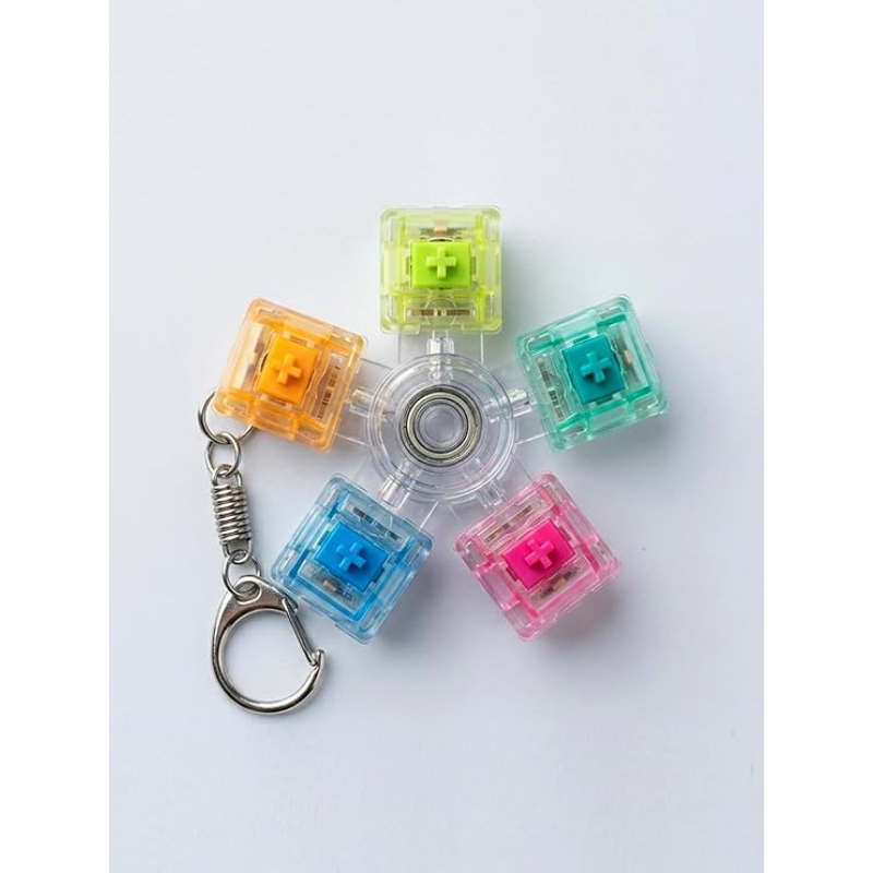Mekanik Switch Klavye Stres Çarkı - Renkli Tuşlu Fidget Oyuncak - 3