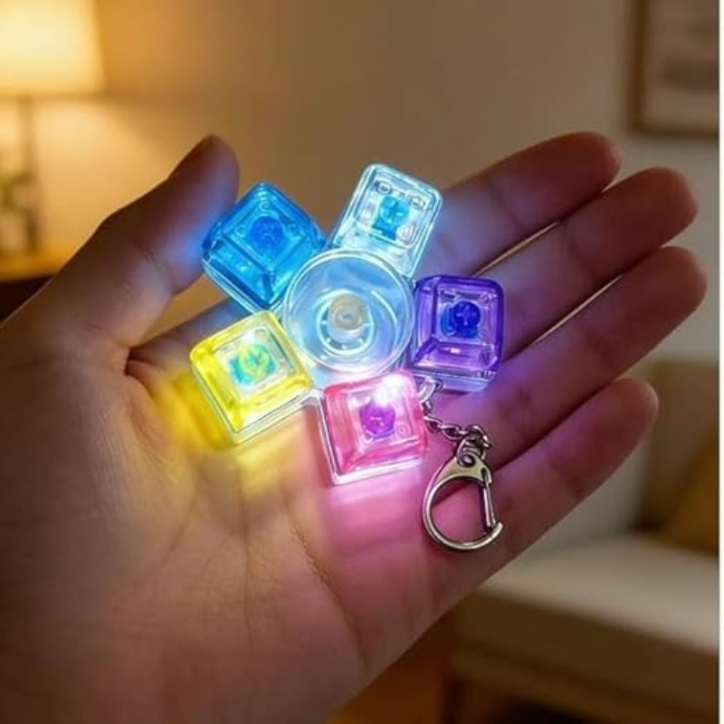 Mekanik Switch Klavye Stres Çarkı - Renkli Tuşlu Fidget Oyuncak - 2