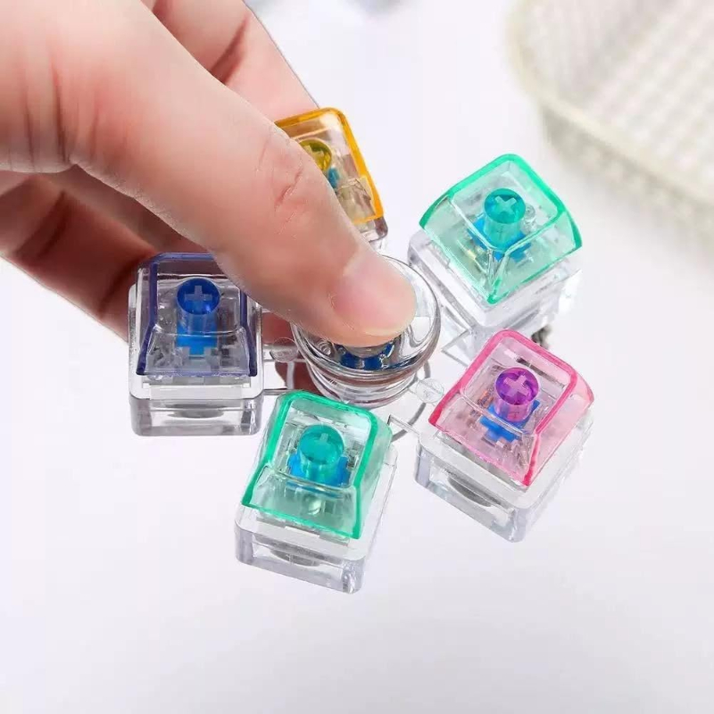 Mekanik Switch Klavye Stres Çarkı - Renkli Tuşlu Fidget Oyuncak - 5