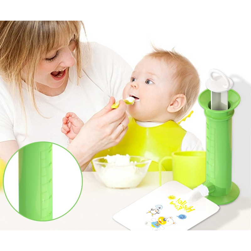 Bebek Püre Doldurma Aparatı Seti - 10 Yedek Püre Paketli - 2