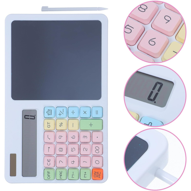 12 Haneli Hesap Makinesi - LCD Yazı Tahtalı - Dijital Kalemli - 3