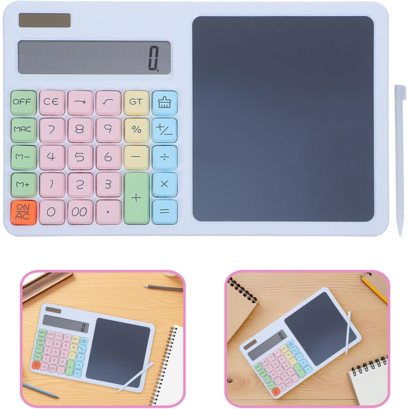 12 Haneli Hesap Makinesi - LCD Yazı Tahtalı - Dijital Kalemli - 5