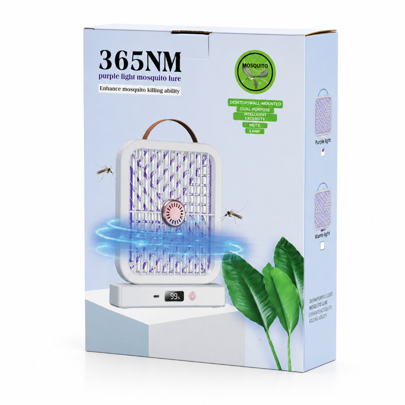 UV Işıklı Sinek Kovucu - Şarjlı ve Elektrik Çarpmalı - Dijital Ekranlı  - 3