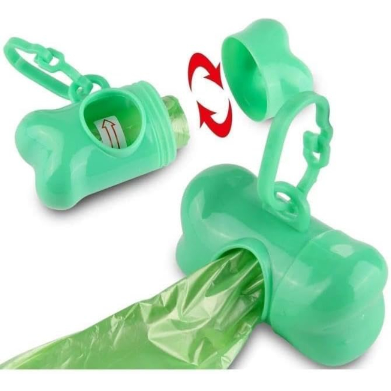 Evcil Hayvan Kaka Poşeti Taşıma Çantası- Plastik - Kancalı - Karışık Renk - 1 Adet  - 5