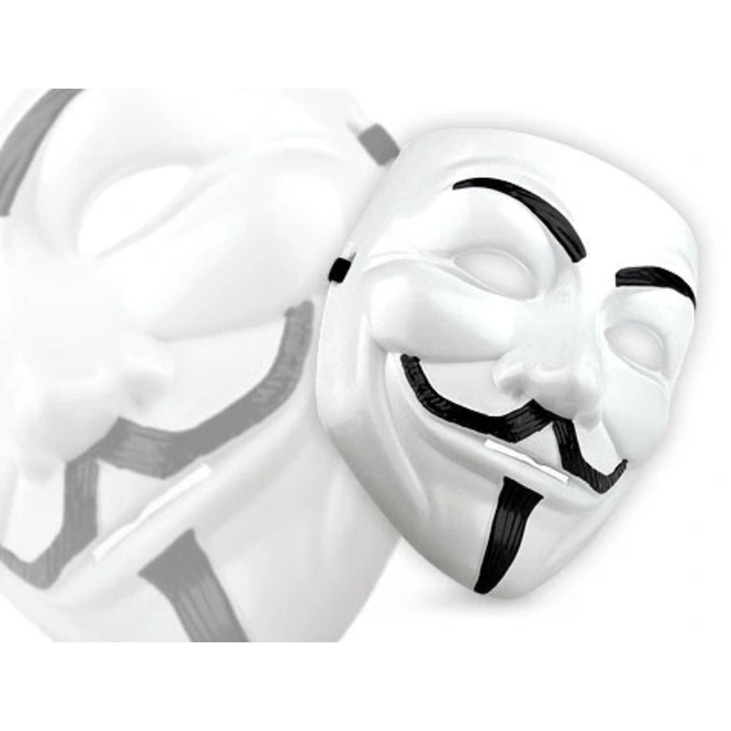 V for Vendetta Maskesi - 12'li Paket - Plastik  - 2