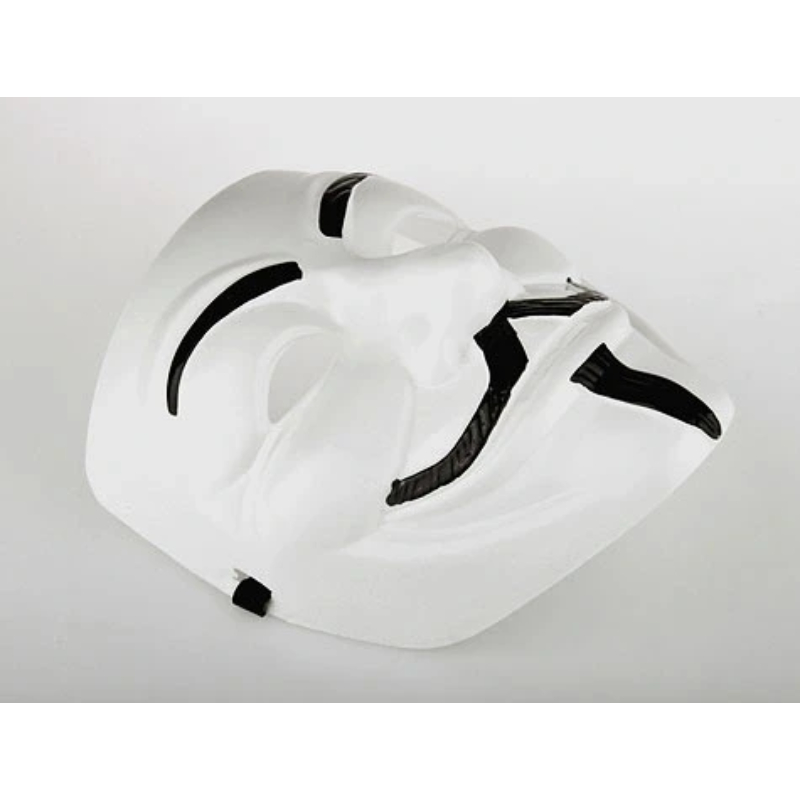 V for Vendetta Maskesi - 12'li Paket - Plastik  - 3
