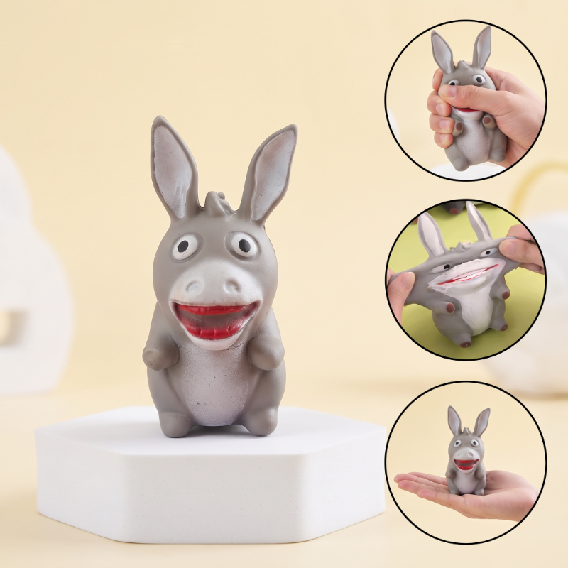 Eşek Tasarımlı Squishy - 12'li Paket - Yumuşak Oyuncak - görsel 2
