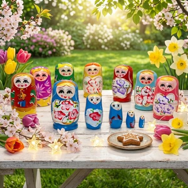 5'li Ahşap Matruşka