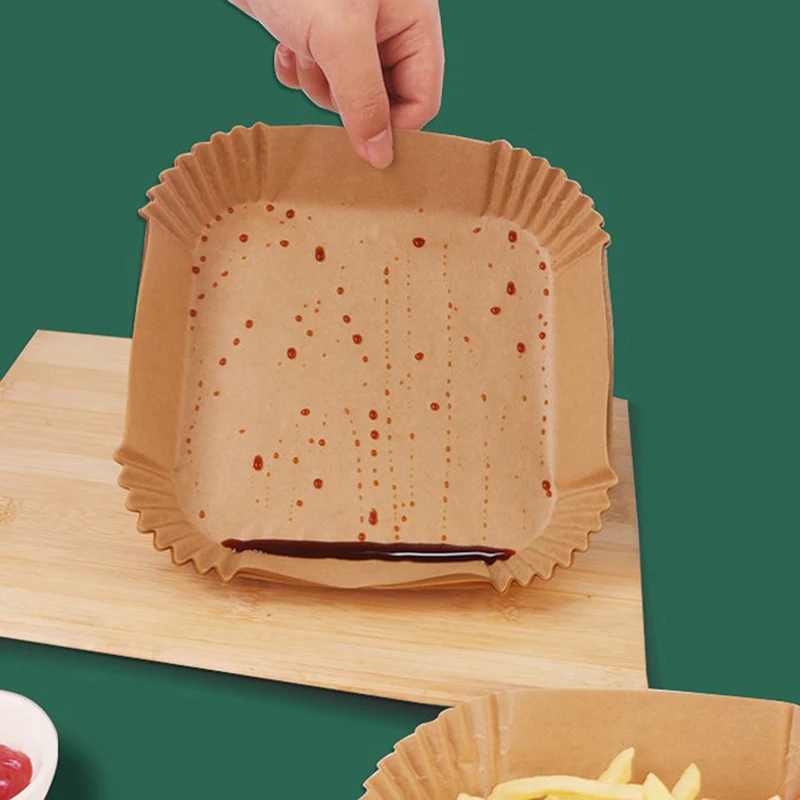 Büyük Boy Air Fryer Fritöz Pişirme Kağıdı 50 Adet - 4