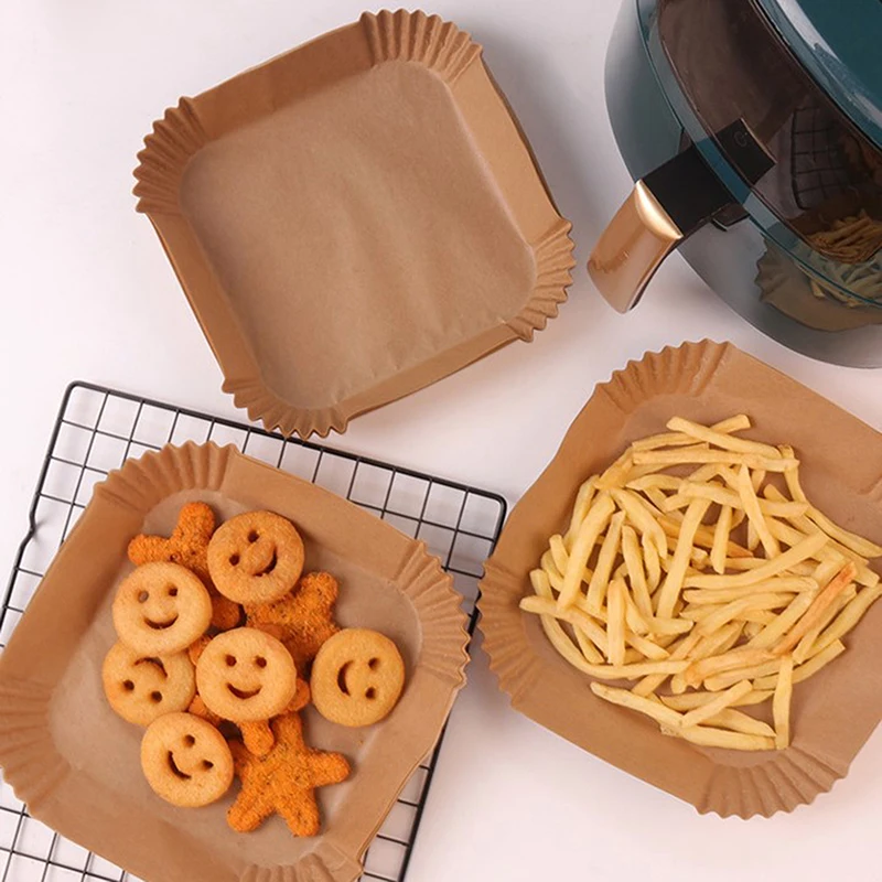 Büyük Boy Air Fryer Fritöz Pişirme Kağıdı 50 Adet - 3