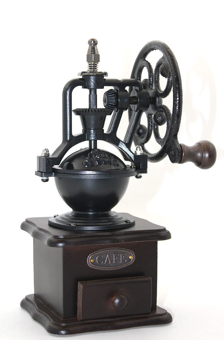 Retro Ahşap Kahve Değirmeni 