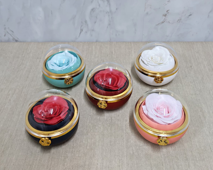 Romantik Gül Yüzük Kutusu Kubbe 